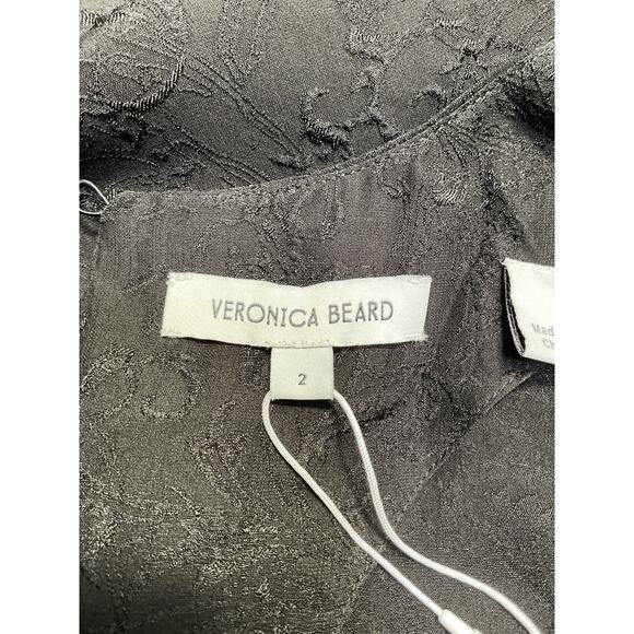 Veronica Beard 'Seymour' Black Silk Dress Size 2 - NWT - Picture 4 of 5